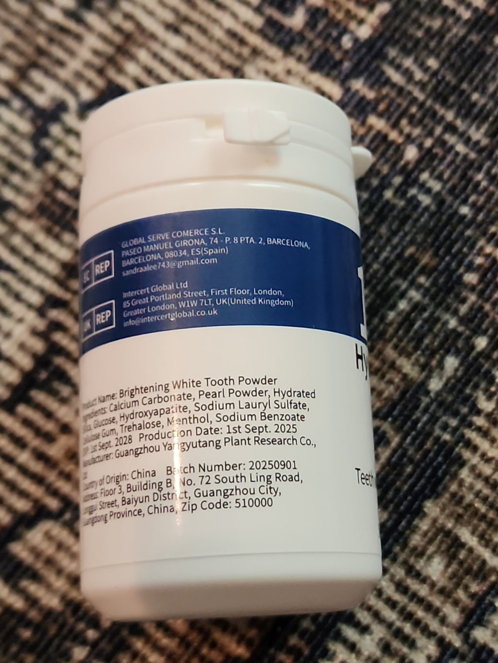 Hydroxyapatite Powder 10%, 2.7 Ounce Dental Mineral