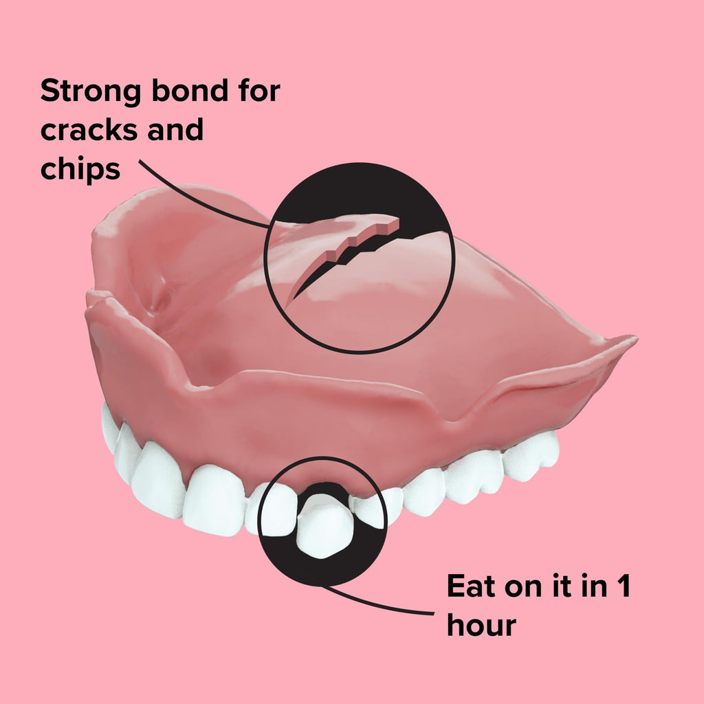 Denture Repair Kit - Fix Cracks and Loose Teeth | 4 Count