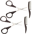 Men's Beard & Mustache Scissors and Mini Comb Trimming Kit - 2 Pack