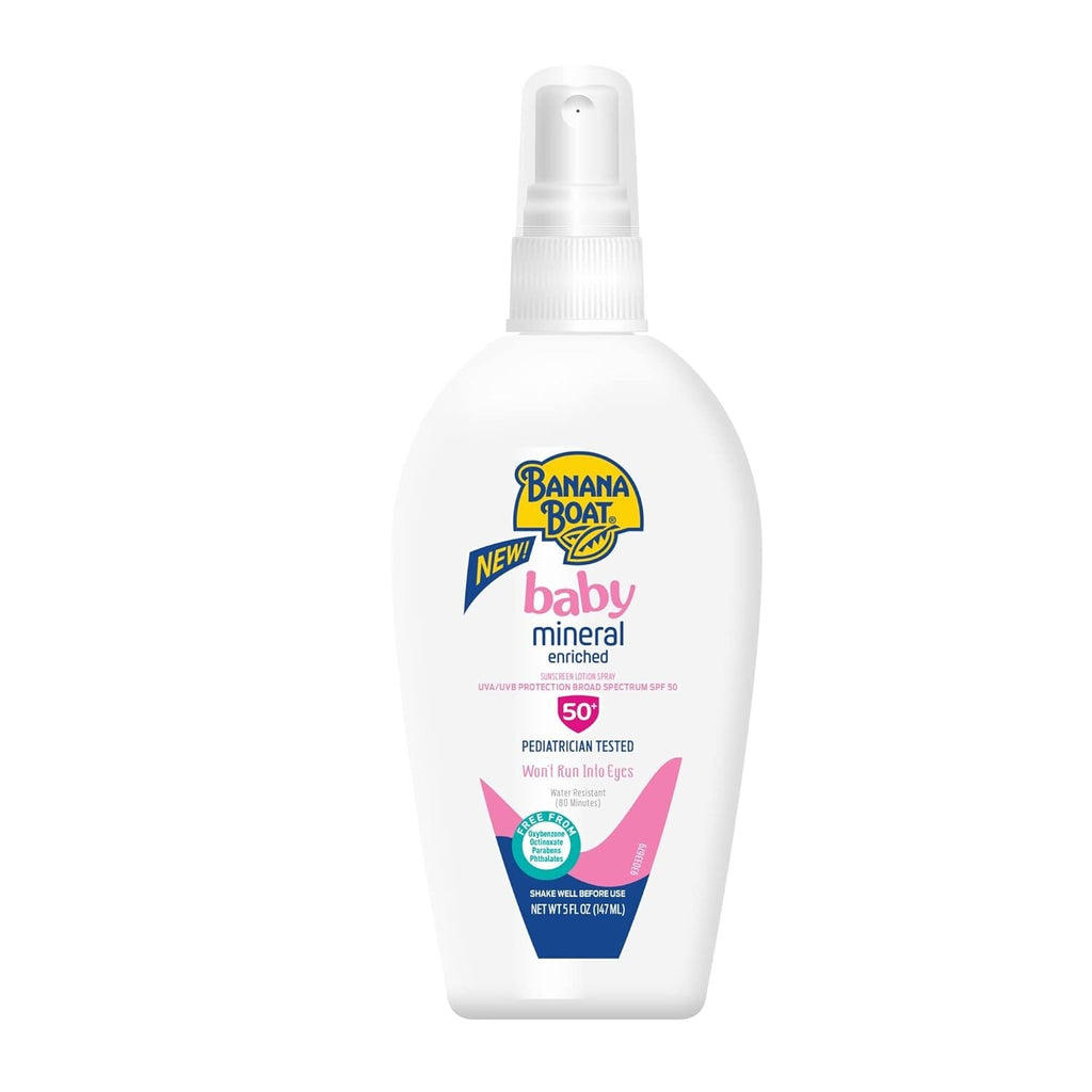Baby Mineral Sunscreen Spray SPF 50 - Water-Resistant, Gentle & Fragrance-Free