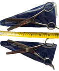 Hair Cutting Thinning Scissors Shears Double Sided Set of 2 for Barbers