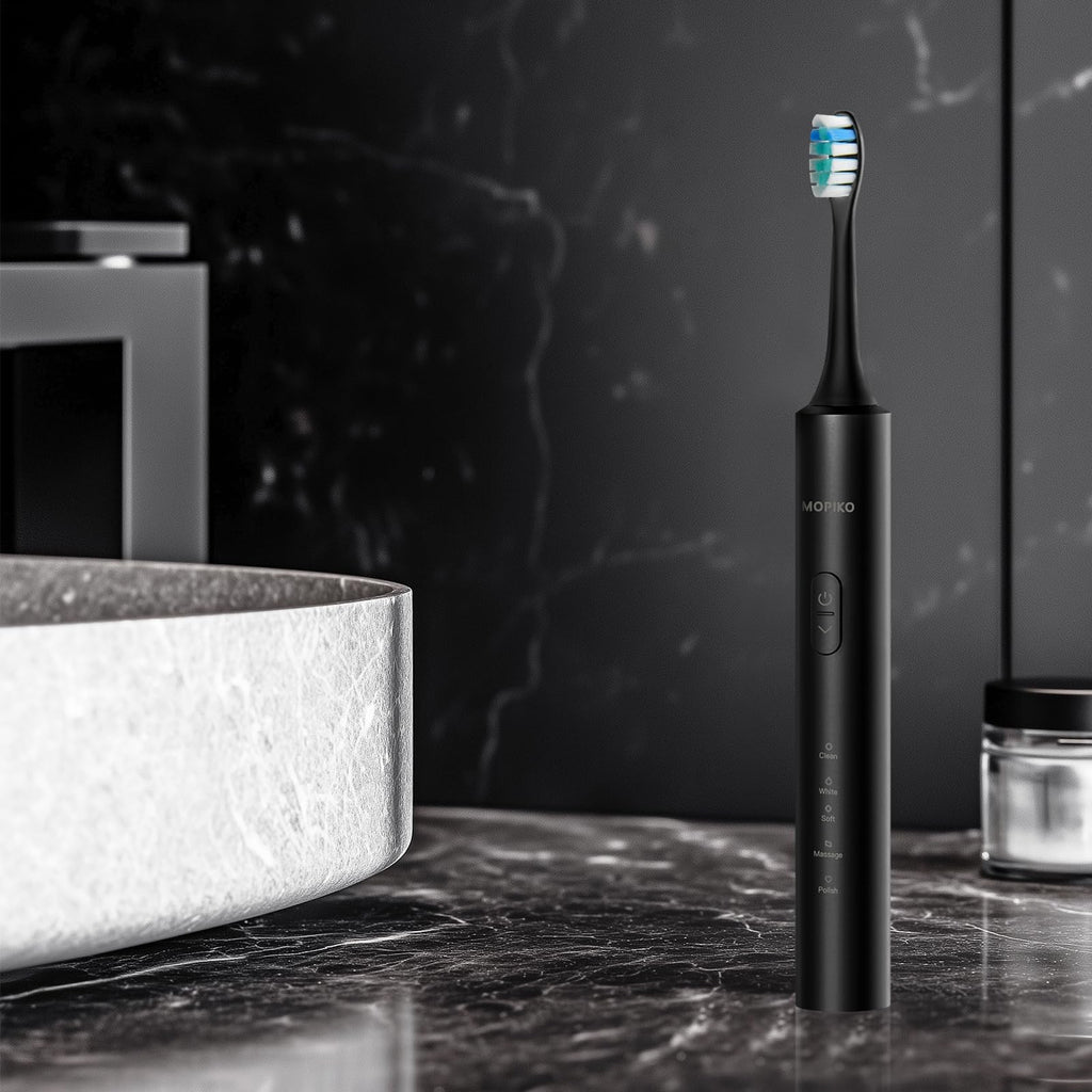 Electric Sonic Toothbrush for Adults 5 Modes 8 Brush Heads Portable & Waterproof