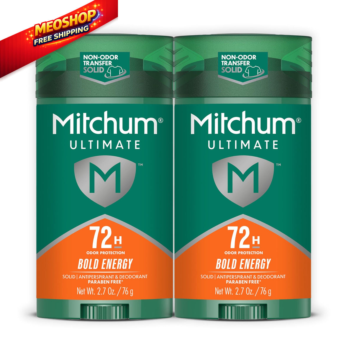 Men's 72H Odor Protection Antiperspirant Deodorant Pack of 2 - Orange