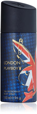 Playboy London 24H Deodorant Body Spray for Men 5 oz / 150 ml