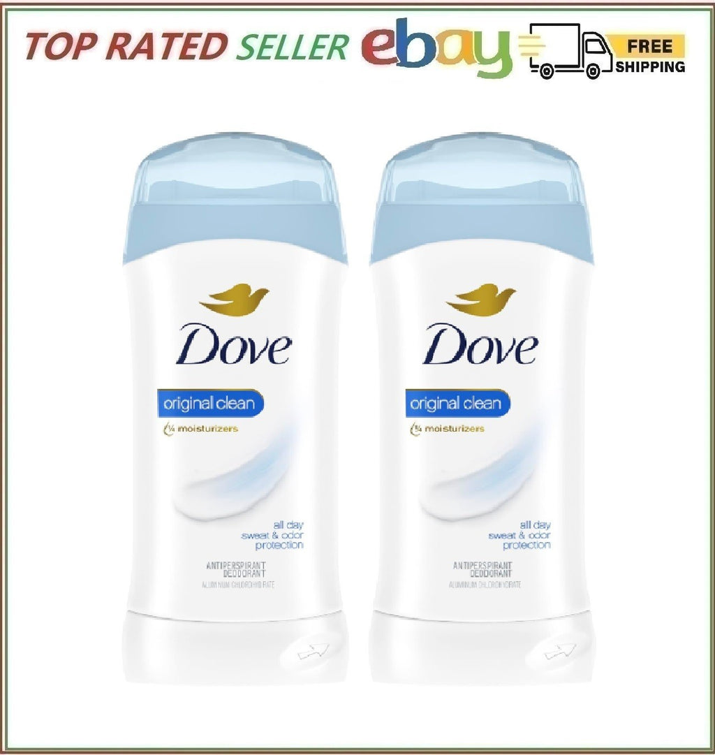 Dove Invisible Solid Antiperspirant Deodorant Stick for Women - 2.6 oz Pack of 2