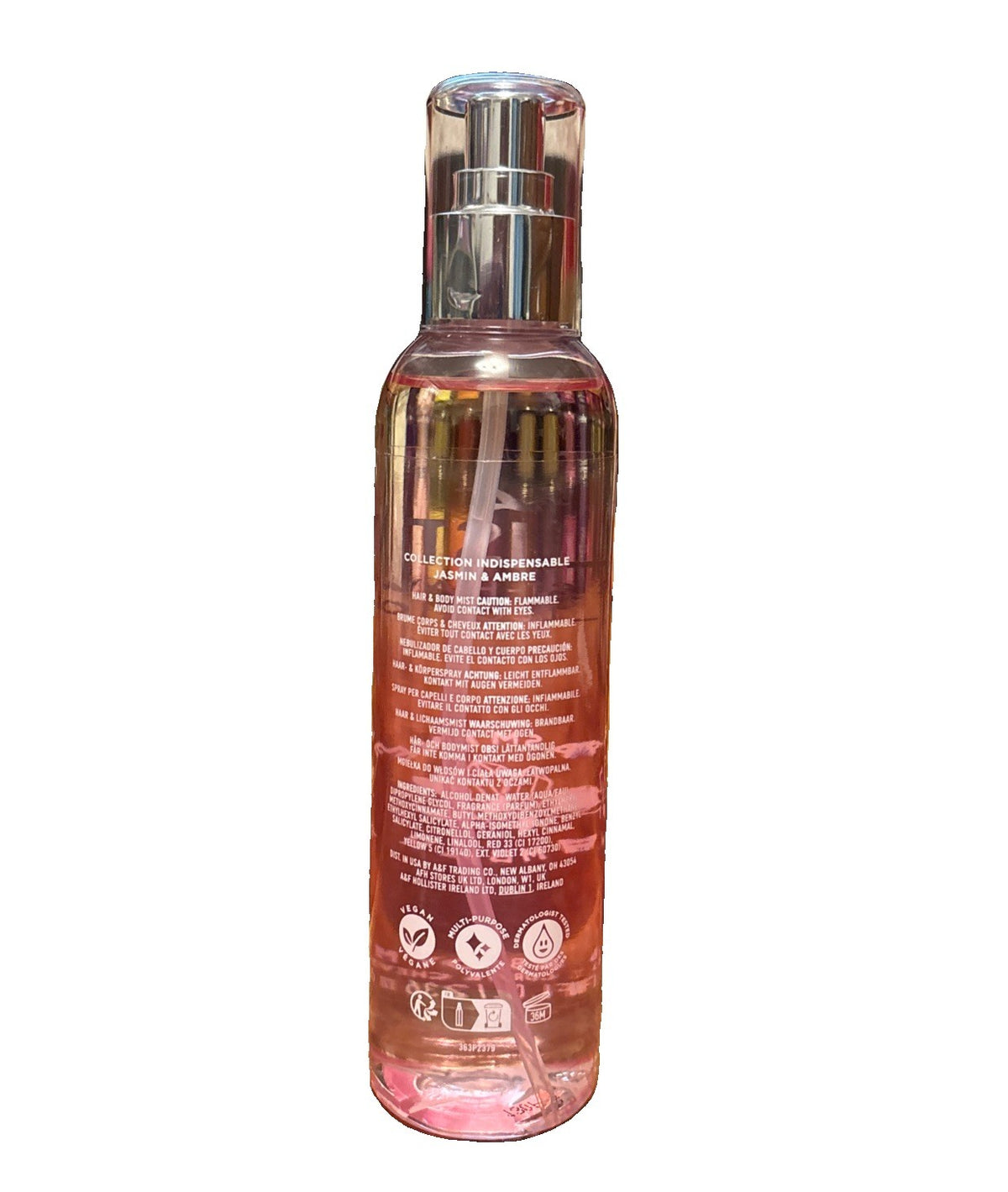 Hollister Jasmine + Amber Fragrance Body & Hair Mist 8 Oz - Must-Have Collection
