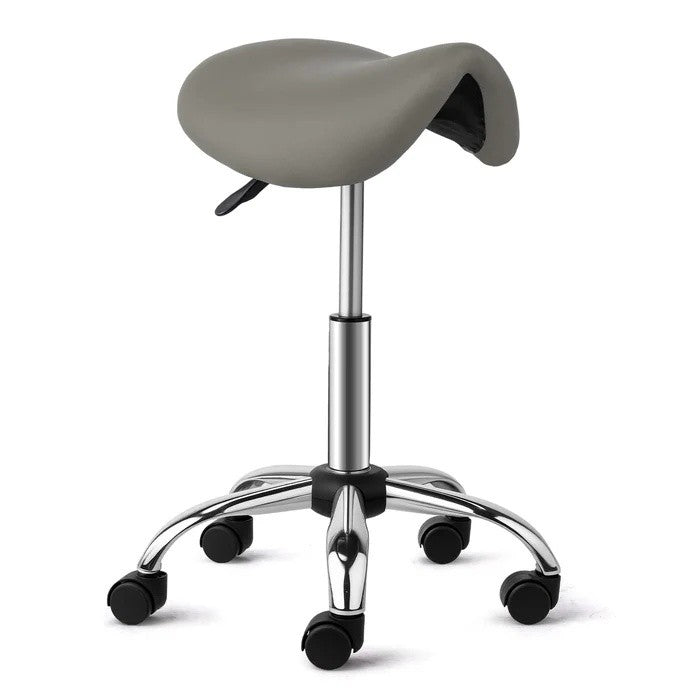 Ergonomic Saddle Stool with 360° Wheels 350 Lb Capacity for Office & Salon
