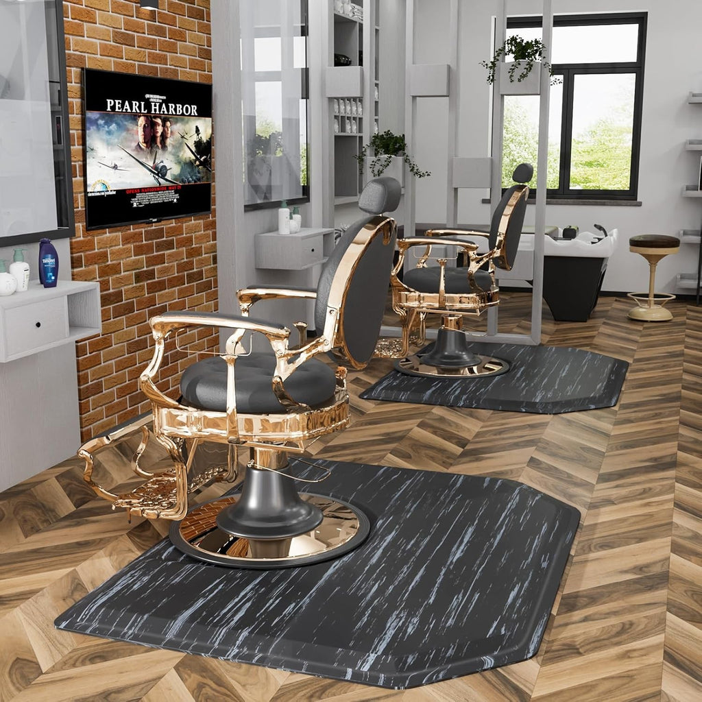 4x5 Ft Anti Fatigue Salon Floor Mat with Supportive Foam and Waterproof Surface