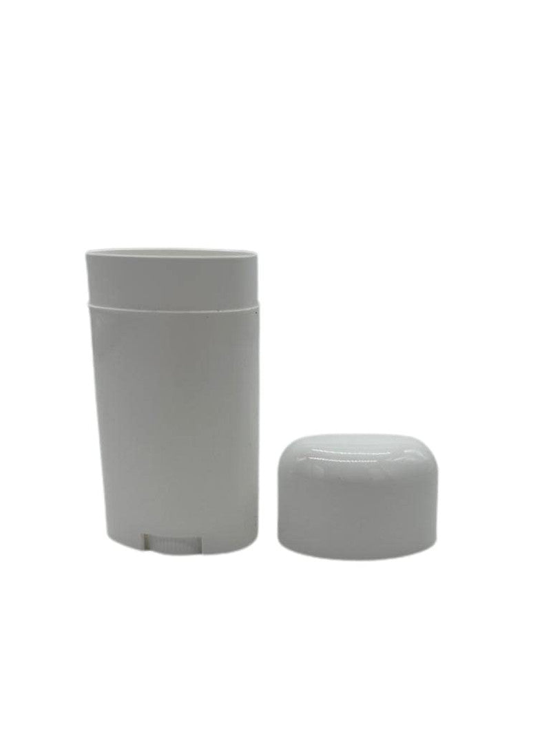 Refillable Oval Deodorant Container 2.65oz Twist-Up Plastic Tube - Reusable & Eco-Friendly