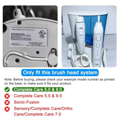 Toothbrush Replacement Heads for Water Flosser - Compatible with WP-861 & CC-01