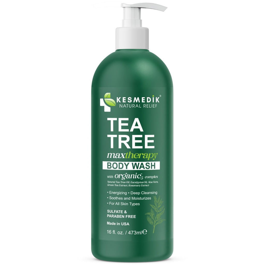 Tea Tree Body Wash for Fungal & Bacterial Skin Relief - 2 Pack