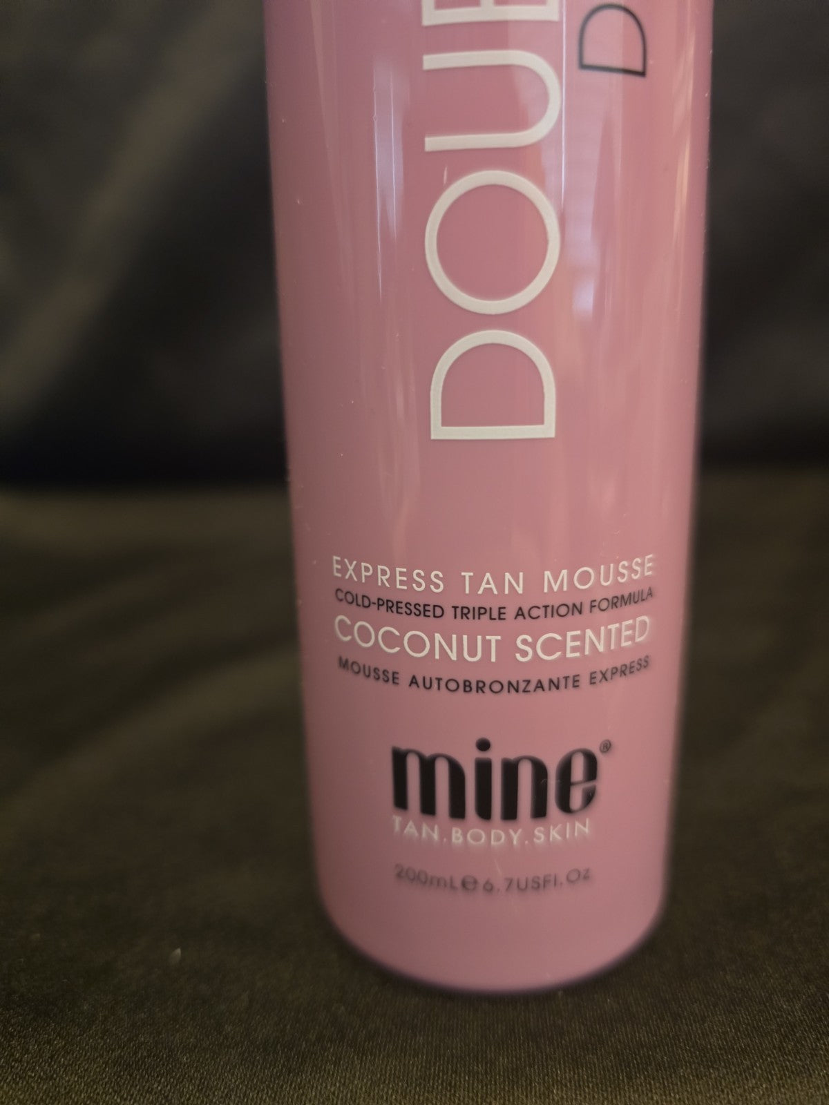 Mine Tan Double Dark Self Tanner Mousse 6.7 fl oz, Deep Bronze Tan, Coconut Scent