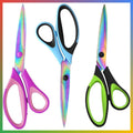 All Purpose Scissors 3 Pack - Ultra Sharp Titanium Blades, Comfort Grip