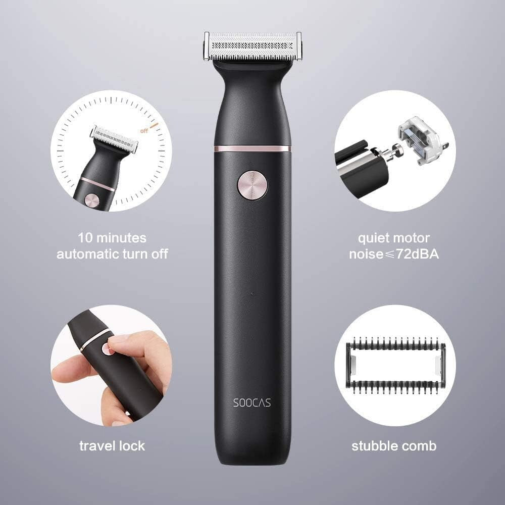 Rechargeable Electric Men’s Shaver & Beard Trimmer Waterproof Grooming Machine