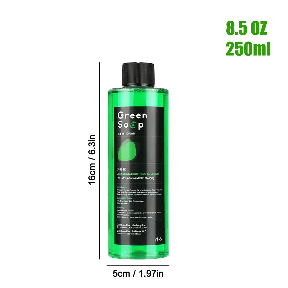 Ultra Concentrated Tattoo Green Soap Cleaning Kit 150ml Foaming Bottle