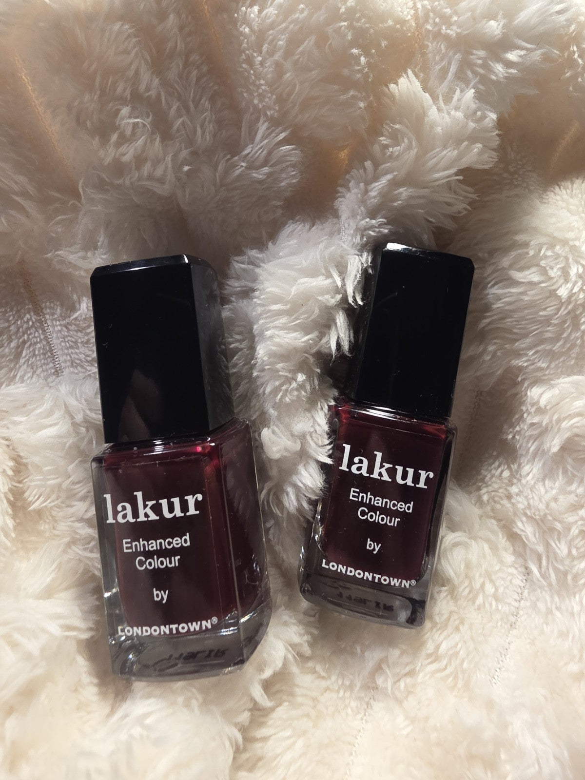 2 Pack Nail Polish Set - Enhanced Color Lacquer, 0.4oz Each Lady Luck