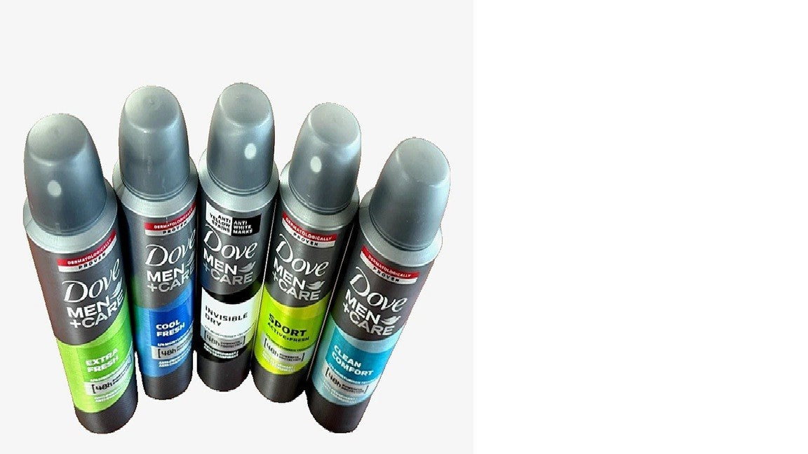 6 Pack Men’s Body Spray Deodorant Assorted Scents - 150ml Each