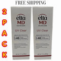 Broad-Spectrum Facial Sunscreen SPF 46, 1.7oz, 2 Pack – UV Protection for Sensitive Skin