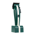 Cordless Ultra-Light Hair Clipper with Adjustable Blade - Green/White