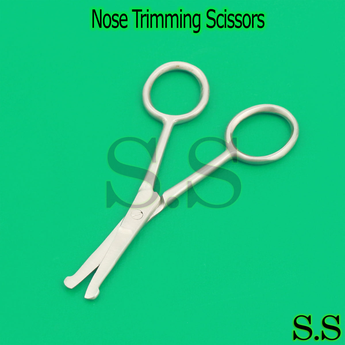 Nose, Beard & Mustache Trimming Scissors - Stainless Steel Facial Shears
