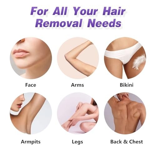 3LB Hard Wax Beads for Hair Removal with 5 Applicator Sticks - Salon & Home Use