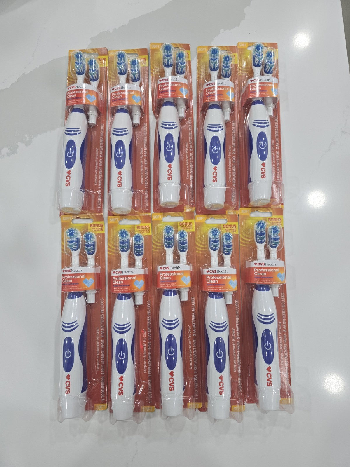 Power Soft Toothbrush Set - 10 Count, Gentle Oral Care