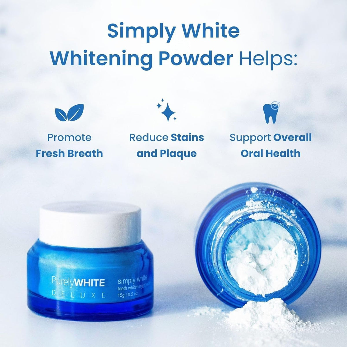 Powder for Sensitive Stains - Enamel Safe, Removes Coffee, Tea, Wine & Tobacco