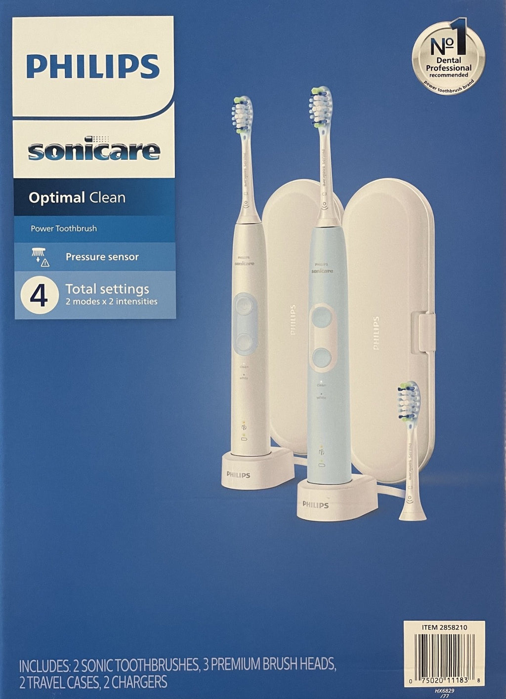Sonic Electric Toothbrush Pack - Philips Optimal Clean 2-Piece