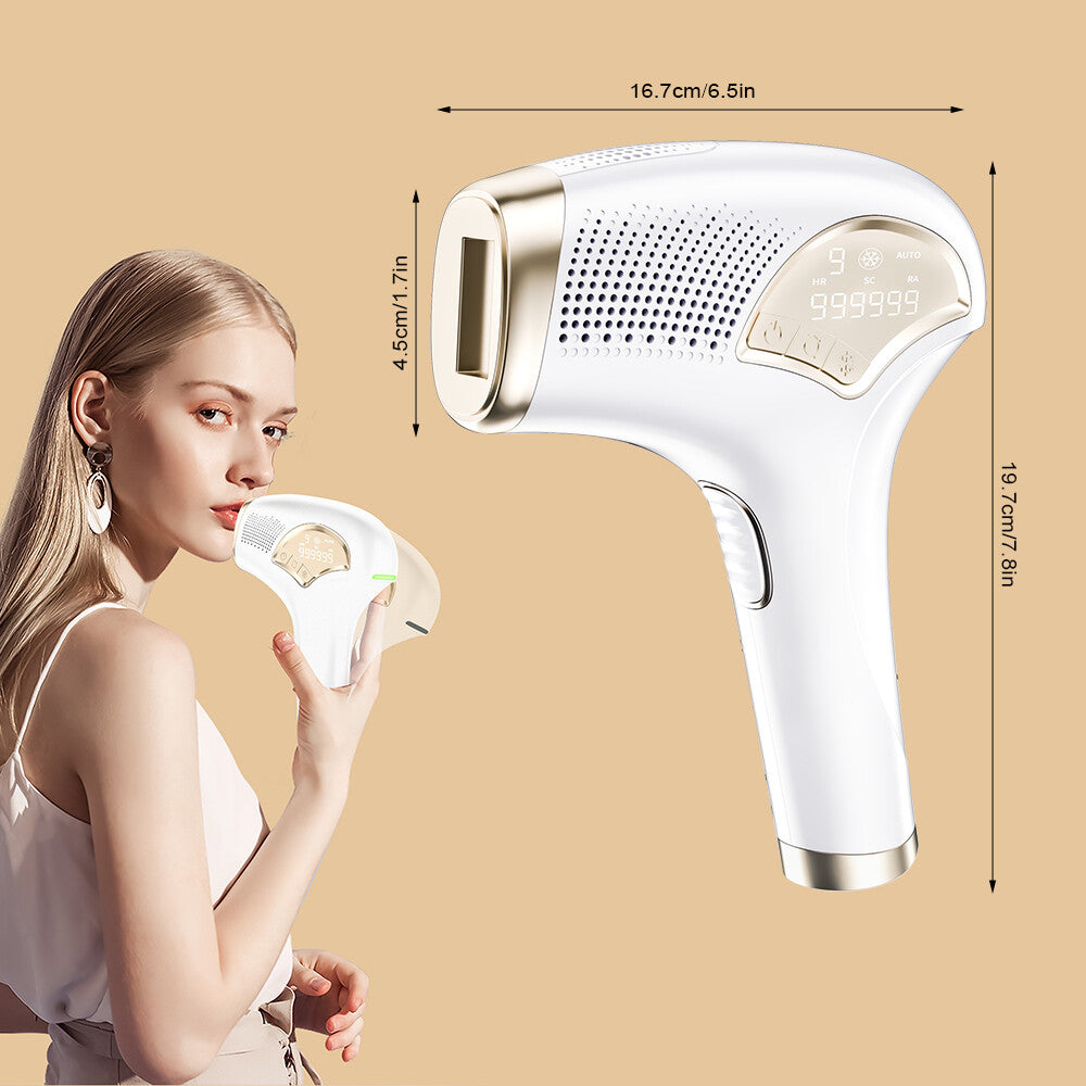 3-in-1 Ice Cooling Laser Hair Removal Device Painless & Permanent