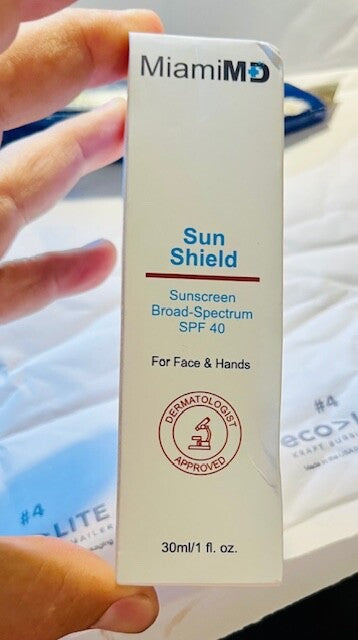 Broad Spectrum SPF 40 Sunscreen - MiamiMD Sun Shield, 30ml