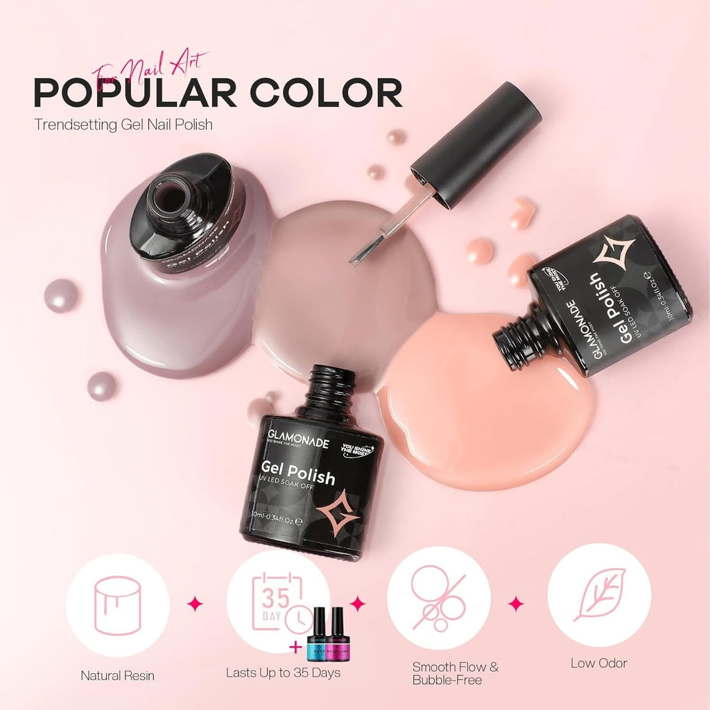 Professional Acrylic Nail Kit with Gel Polishes and Tools - Beginners & Salon Use
