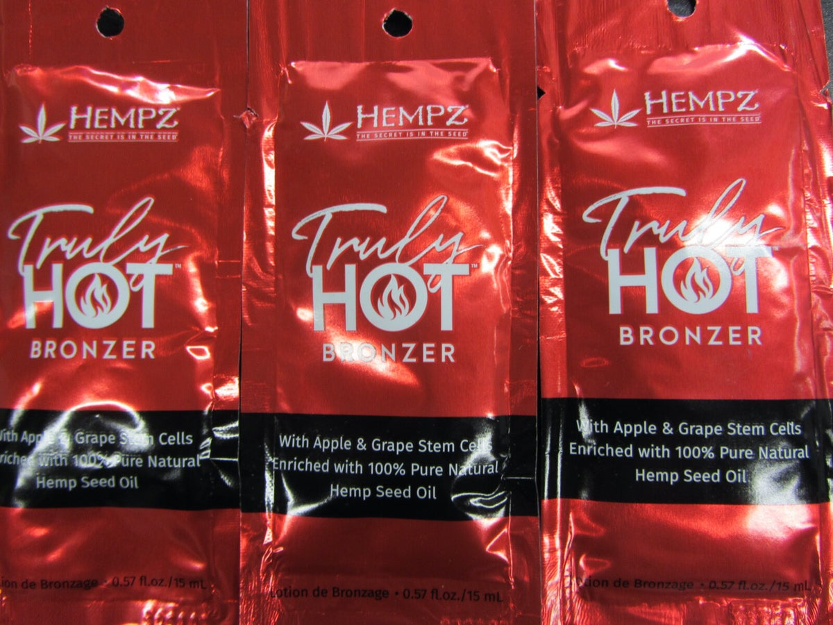 10 Pack Hot Tingle Bronzers Tanning Lotion with Hemp Seed Oil