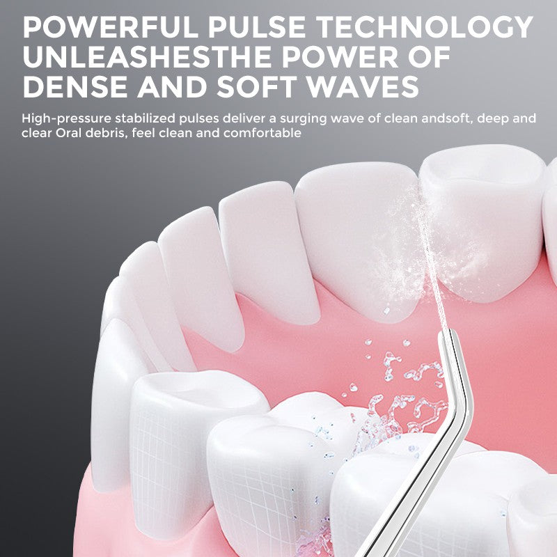 Cordless Water Flosser with 5 Modes and 6 Jet Tips - Oral Irrigator for Teeth Care