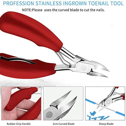 Professional 12-Piece Toenail Care Kit for Ingrown Nails and Pedicure