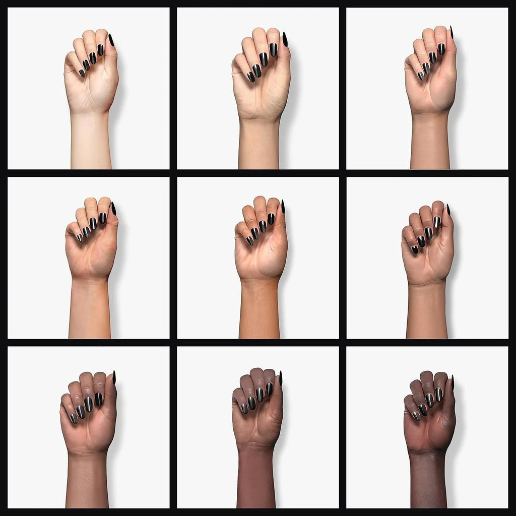 Long Lasting Black Nail Polish with Glossy Finish - Chip Resistant & Opaque