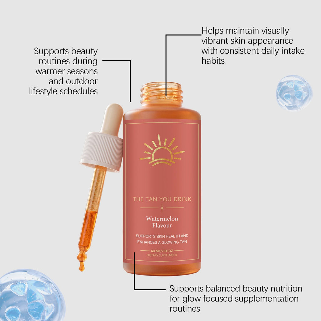GlowDrop Self Tanner Drops 60ml for Natural Sunless Body Tan - Multiple Quantities
