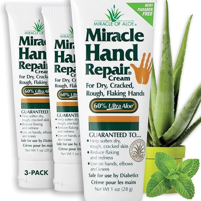 Hand Repair Cream with 60% Ultra Aloe Vera - Moisturizing & Soothing