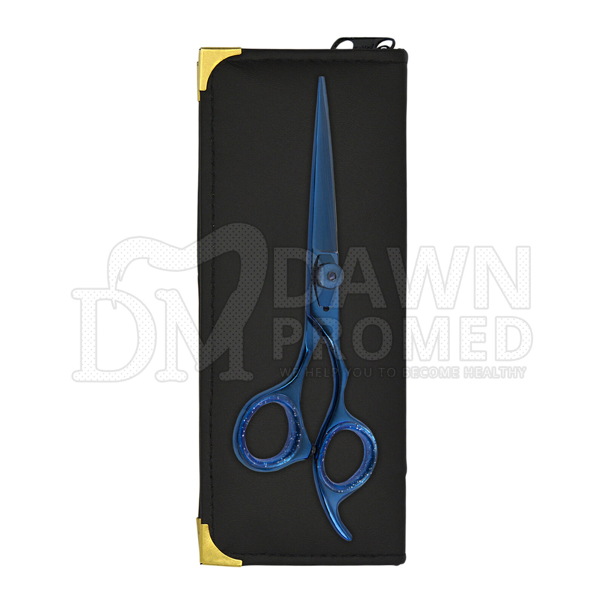 Professional Hair Cutting Scissors 6.5 inch Salon Shears Blue Plasma Coated