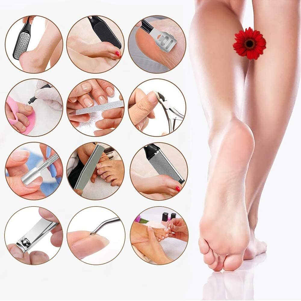 Electric Callus Remover for Feet Portable Pedicure Kit with Vacuum & LCD Display