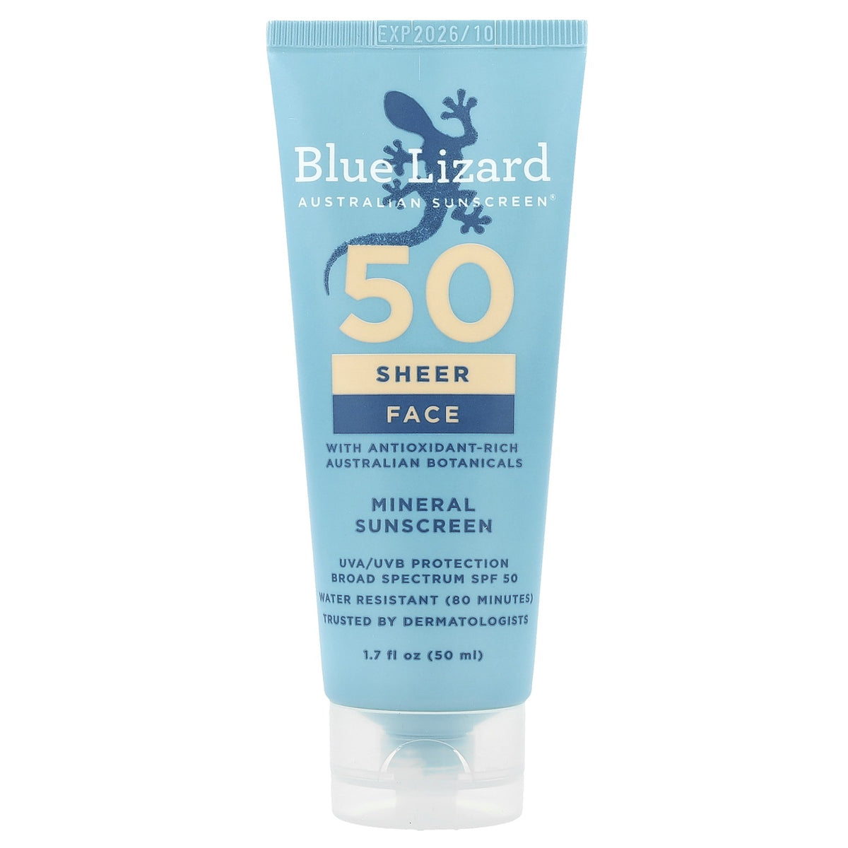 Mineral Sunscreen SPF 50 - Water-Resistant UV Protection for Face & Skin