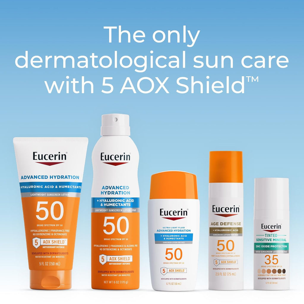 Eucerin Sun Advanced Hydration SPF 50 Face Sunscreen 1.7oz Ultra-Light Gel