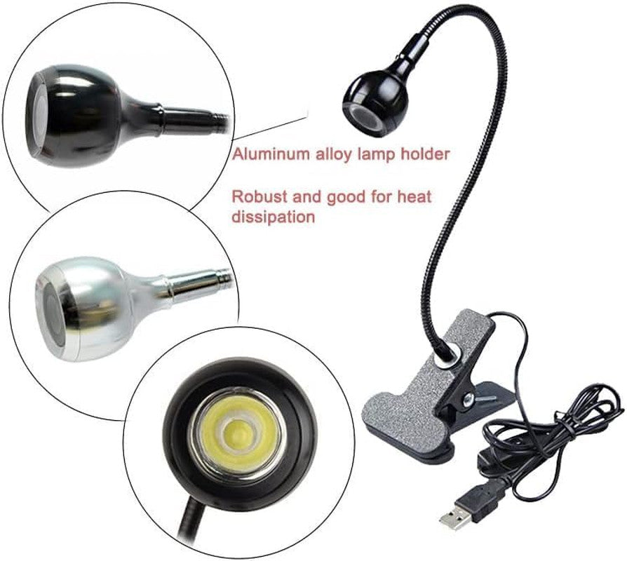 USB 3W UV LED Nail Curing Lamp Portable Flexible Desk Lamp