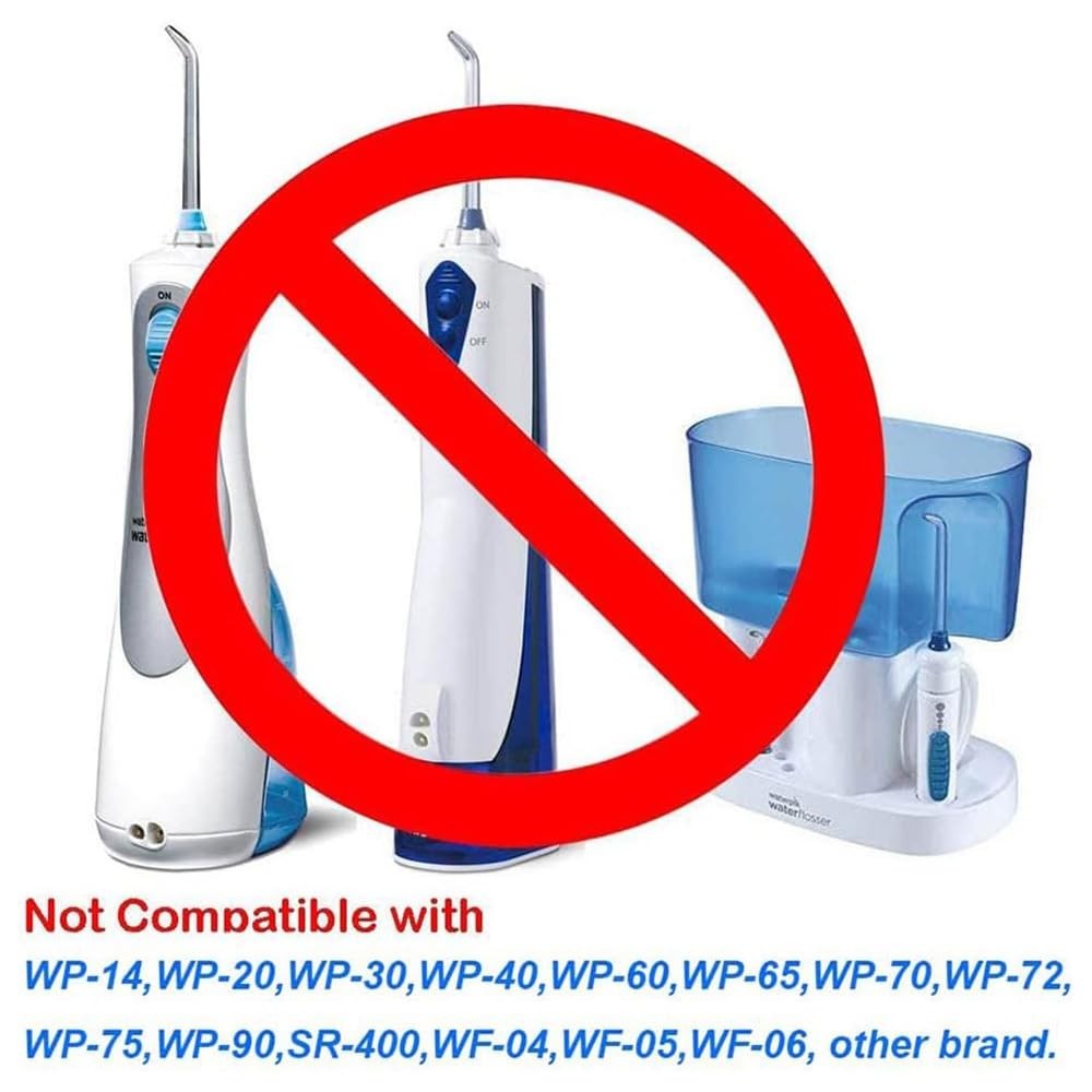 Replacement Tips for Waterpik Water Flossers - 4 Pack, Deep Cleaning Jet Heads