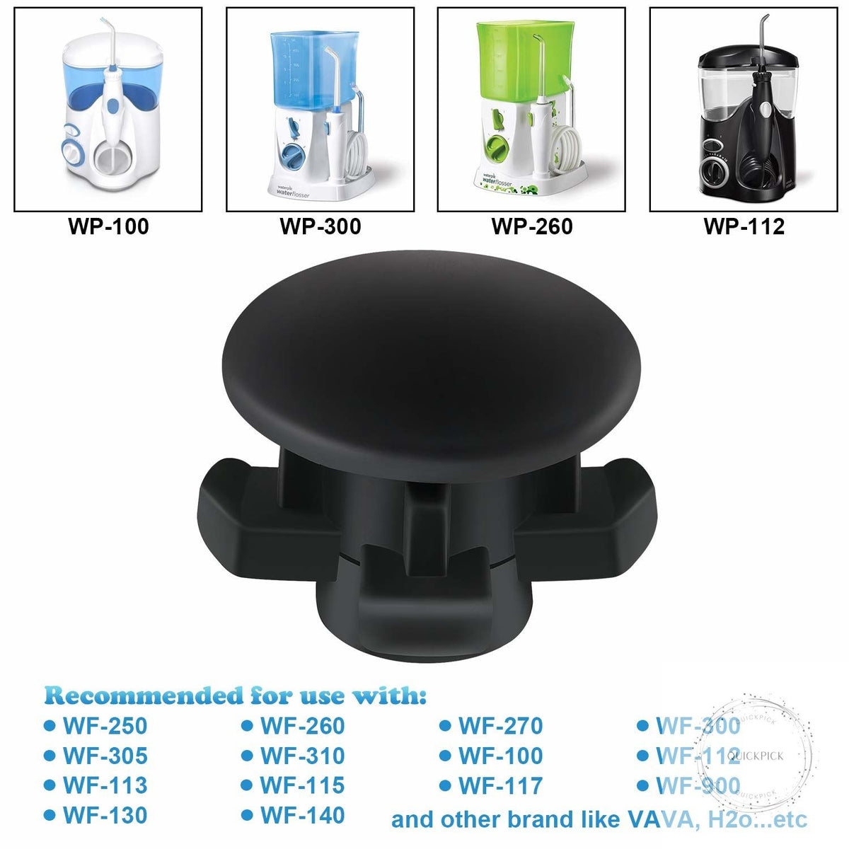 Water Flosser Reservoir Valve Gaskets Set - Replacement Silicone Seals