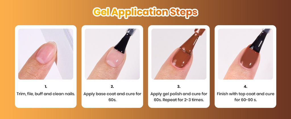 Fall Colors Gel Nail Polish Set - 6 Cozy Autumn Shades for DIY Manicure