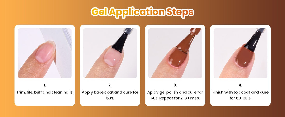 Fall Colors Gel Nail Polish Set - 6 Cozy Autumn Shades for DIY Manicure