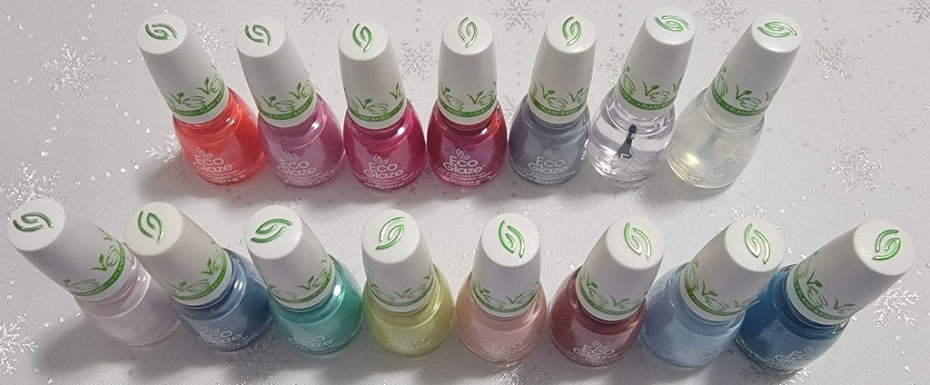 Eco Glaze Nail Lacquer Vegan Plant-Based Nail Polish - Multiple Colors