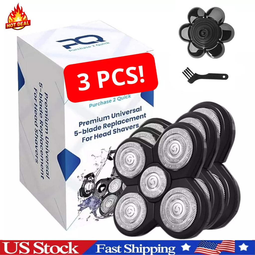 Replacement Blades for Freebird Flex Head Shaver - 3 Pack for Bald Men