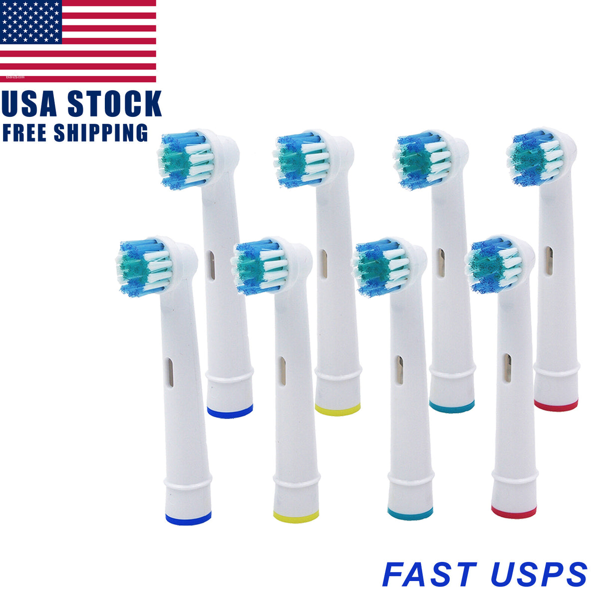8 Pack Oralb Compatible Electric Toothbrush Replacement Heads SB-17A