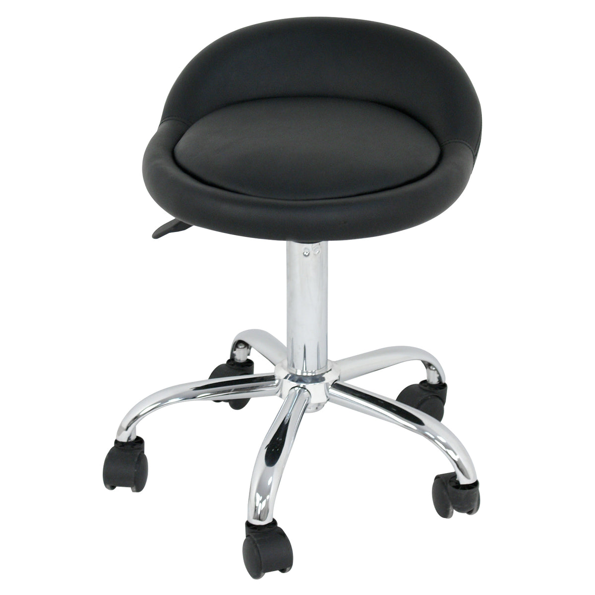 Rolling Swivel Stool with Wheels for Salon, Tattoo, Spa & Medical Black